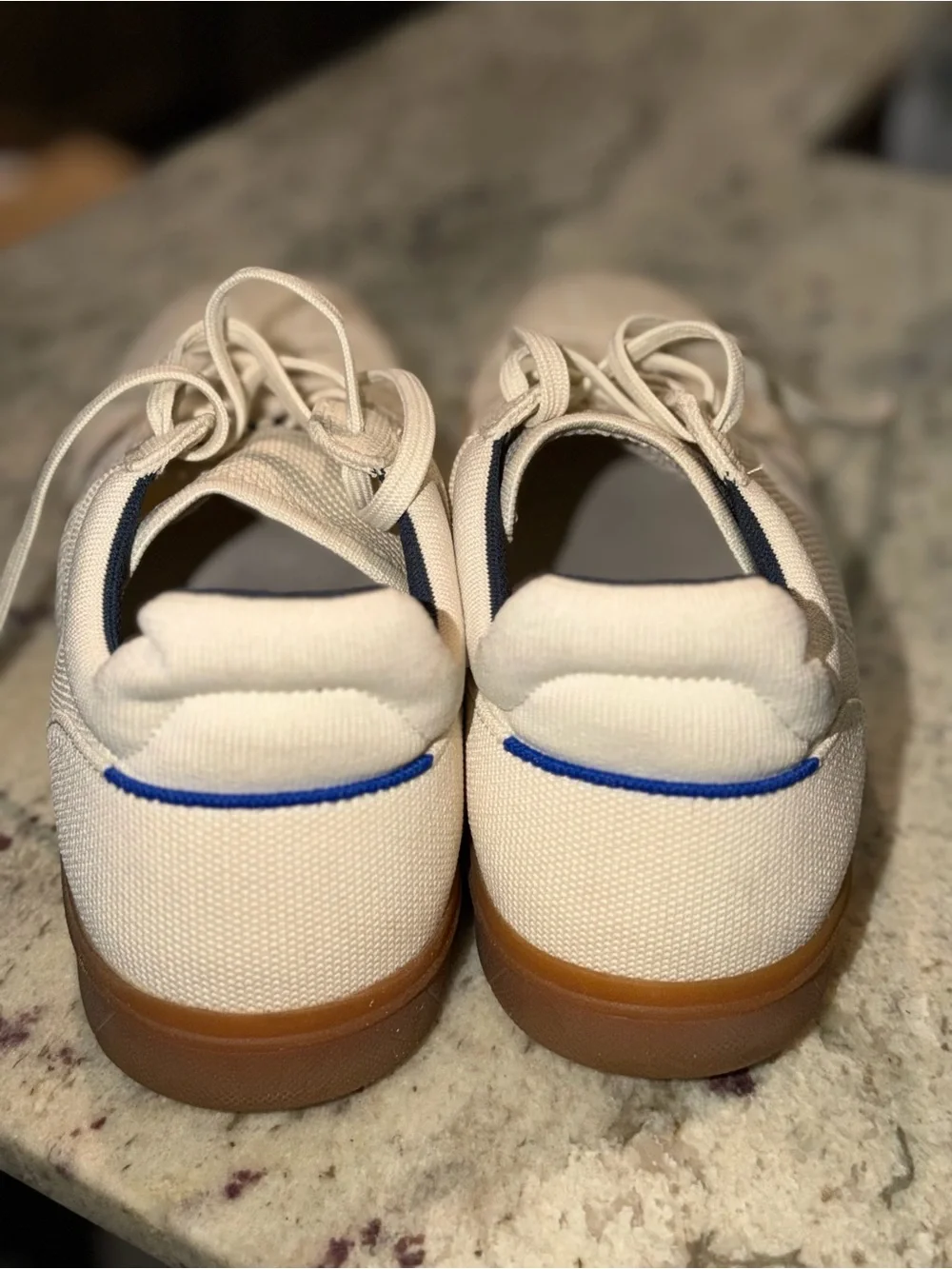 Rothy’s RS01 Sneakers, Men’s Size 11, Bone, in very good pre-owned condition.